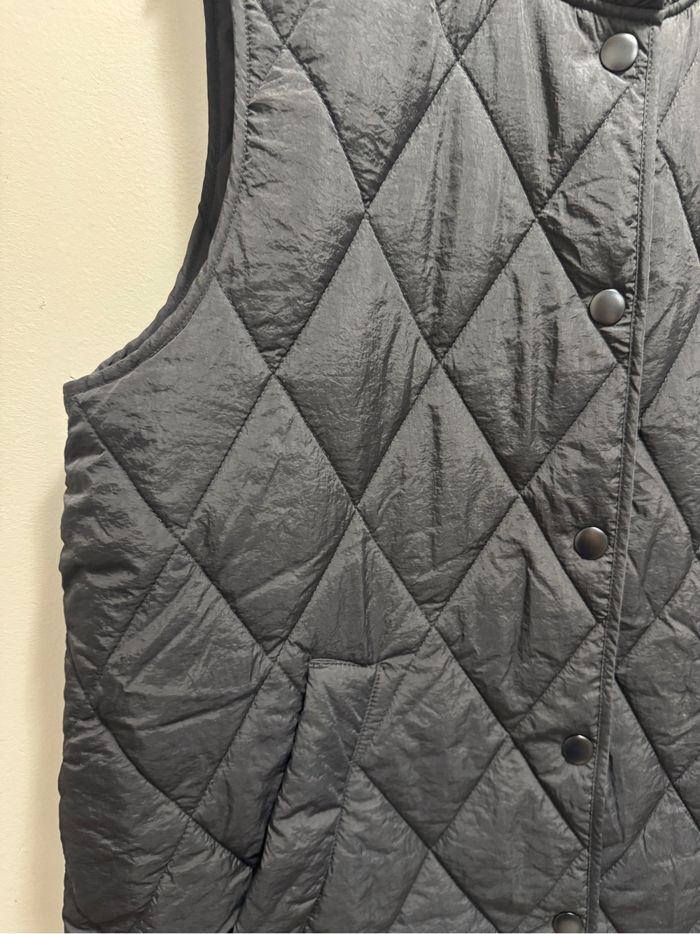 Kaffe Lorena Black Quilted Gilet Vest Size 36 - Picture 5 of 12